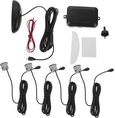 Luxshiny Système de Capteur de Stationnement Arrière sans Fil avec Affichage LED Visuel et Alarme Sonore Assistance Recul pour Voiture Installation Facile et Protection Sécurisée