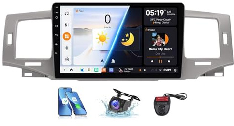 Autoradio 2 DIN da 9 pollici per Toyota Corolla 9 E120 (2004-2006) con Android 13, CarPlay wireless, navigazione GPS, radio FM, RDS, DAB+, Bluetooth 5.0, 4G integrato