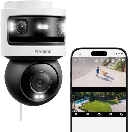 Reolink Övervakningskamera Utomhus WiFi, 10 MP + 8 MP, Tre Kameror