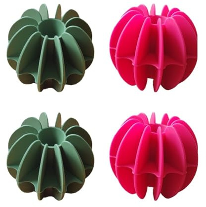 4PCS Wäscheball Wiederverwendbare Silikonkleidung Haarreinigungswerkzeuge Haarentferner Waschmaschine Haarfänger Wäscheball(4pcs Green Red)