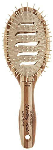 Olivia Garden — Nylon démêlant Bamboo Touch — M, Couleur Bois