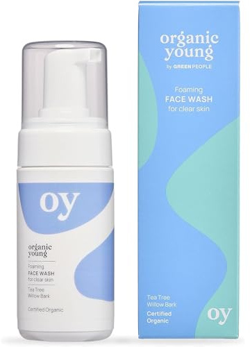 Green People Teenager Reinigungsschaum für das Gesicht - Für fettige, zu Unreinheiten neigende Haut - Gegen Pickel - Vegan - 100ml