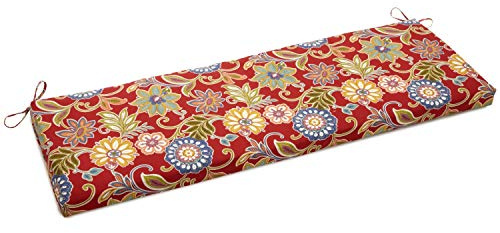 Blazing Needles Outdoor Bench Cushion, 57 x 19, Alenia Pompeii 1 Count