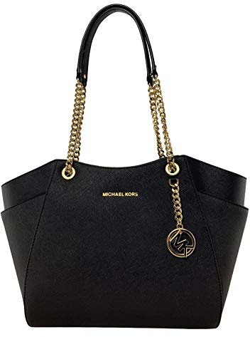 Michael Kors Jet Set da Viaggio, Borsa a Tracolla Donna, Nero, Medium to Large