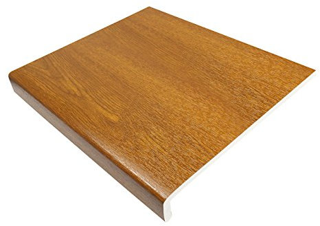 250mm Golden Oak UPVC Window Board/Cill Cover 1.25m Long 9mm Thick Plastic Window Sill Capping