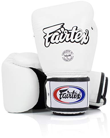 Guantoni da Boxe Fairtex BGV1BR Muay Thai Traspiranti per Uomini, Donne, Bambini | Guanti MMA, Kickboxing, Palestra, Allenamento | Qualità Premium, Leggeri e Ammortizzanti Guantoni da Boxe