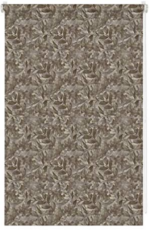 GARDINIA EASYFIX Rollo Dekor zum Klemmen, Blickdicht, Alle Montage-Teile inklusive, Natural Camouflage, Schoko/Sand, 45 x 150 cm (BxH)
