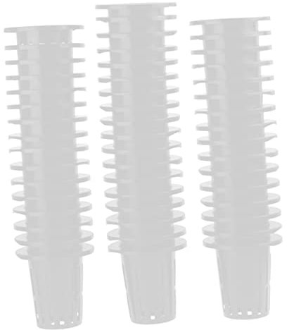 DOITOOL 50stücke Hydroponic Korb Aus Kunststoff Pflanzkorb Für Garten Und Balkon Soilless Pflanzbecher Pflanzkörbe Für Hydrokultur Robust Und Atmungsaktiv