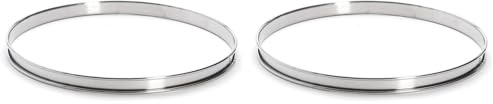DE BUYER -3091.26N -cercle a tarte inox ht 2cmbd roule ø26 (Lot de 2)
