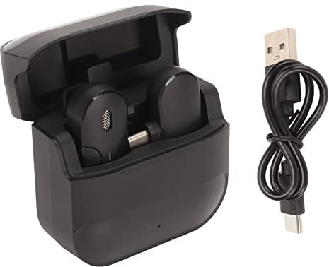 Cyrank Microphone Lavalier sans Fil, Clip De Réduction De Bruit 2,4G sur Micro sans Fil, Mini Microphone à Revers D'enregistrement Professionnel De Type C pour Live