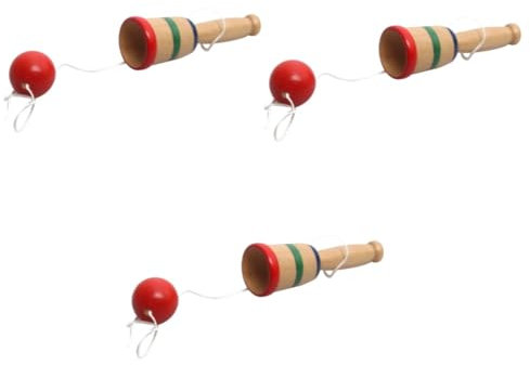 Abaodam 12 STK Geschenk Spielzeug Hölzern Balance-Ball Kind Sport