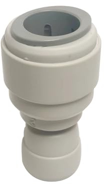 MALIDA Push to Connect Fitting Straight Union Quick Connector, 1/2” to 1/4” O.D. tube water line Fitting for Water Filtration Filter Purifiers RO Systems,10pcs.