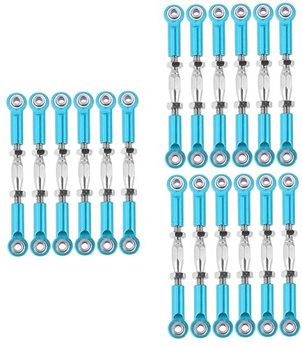ibasenice 18pcs Aluminum Turnbuckle Rod Linkage for Rc Off-road Rc Crawler Parts Precision Cnc Machined Easy Install Remove Car Upgrade Accessory