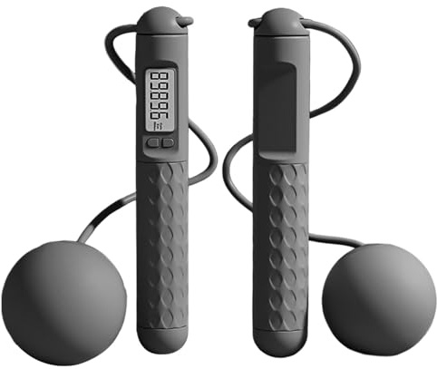 Springseil ohne Seil – Springseil mit Zähler | Springseil mit LED-Display und kabellosem Ball | Smarts Springseile für Training im Fitnessstudio, Kalorienverbrennung