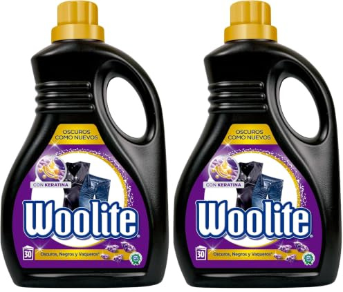 Woolite Detergente en Gel para Ropa Oscura (30 Dosis) - 1650ml (Paquete de 2)