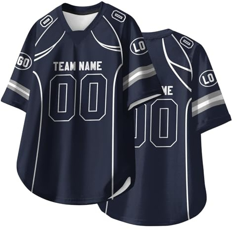 Personalisierte Rugby-Trikots mit Namen, Nummer, Logo, Erwachsene, Jugendliche, Vorschule, maßgeschneiderte American-Football-Trikots, kurzärmeliges Hemd A10