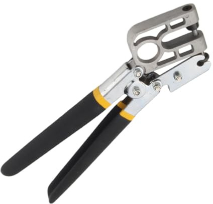HONITANO Pince à Sertir Professionnelle pour Fixation de Rails Métalliques Pince Puncher Ergonomique Antidérapante Outil de Crantage pour Plaques de Plâtre Robuste pour Couleur Aléatoire