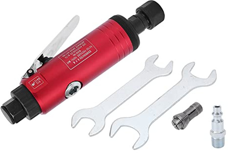 Amoladora neumática LDAUYZLING de 25000 rpm y 90 PSI, amoladora neumática recta con pinza de 3 mm y 6 mm para pulido. (Estilo estadounidense)