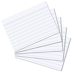 Herlitz Karteikarten in DIN A8 liniert (2500 Karten, A8 | liniert | weiß)