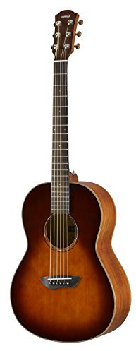 Yamaha CSF3MTBS Westerngitarre tobacco brown sunburst, Handliche und edle Akustikgitarre mit sattem Sound, Ideal für unterwegs, Inklusive Gitarrentasche, ¾ Mensur