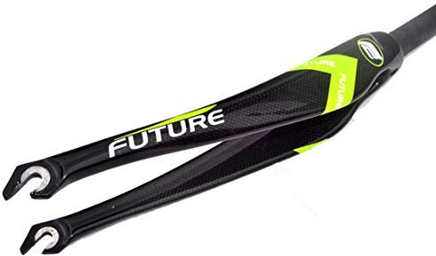 HIOD Future - Fahrradgabel Carbonfaser Rennradgabel Carbon Starre Hartcarbon Gabeln für 700C Radsätze,Green
