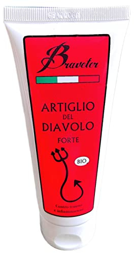 Braveter Artiglio del Diavolo Pomata Forte 100% Naturale Italiana Bio Crema Efficace Dolori Muscolari Sportivi Antinfiammatorio Gel Massaggi Sport Unguento Biologica