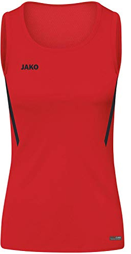 JAKO Damen Tanktop Challenge, Rot/Schwarz, 36