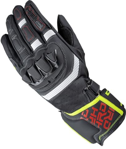 Held Revel 3.0 Lange Motorradhandschuhe aus Ziegenleder, Schwarz