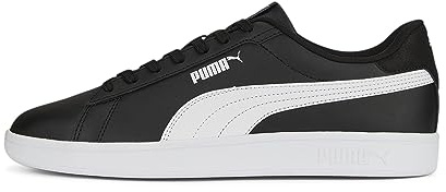 PUMA Puma Smash 3.0 L unisex - vuxen Sneaker , PUMA Black-PUMA White, 48.5 EU