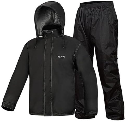 Lixada Regndräkt vattentät cykling regnskydd jacka & byxor unisex vandring regnrock byxor regnkläder för motorcykel fiske, XXL, XXL