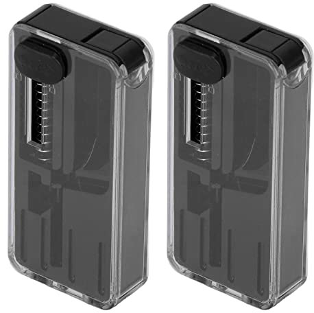 2 uds. De Cuentas De Explosión De Cigarrillos, Caja De Cápsulas De Filtro De Cigarrillos, Caja Dispensadora De Cigarrillos, Accesorio para Cigarrillos (Negro)