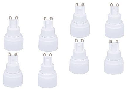 DOITOOL 8pezzi Adattatore Portalampade Di Convertitori Per Lampadine Compatibile Con Lampade Da Tavolo e Soffitto Sicuro e Resistente