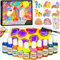 Lobyoh Basteln Kinder 6 7 8 9 10 Jahre, Marmorierfarbe 10 Farben(16ml), Bastelset für Mädchen ab 6 Jahre, Kreativ Set Coole Geschenke für Mädchen ab 11 12 Jahre