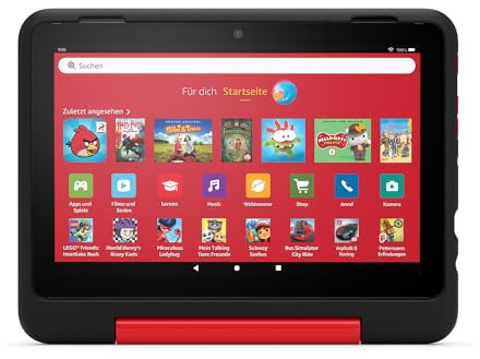 Das neue Kindgerechte Hülle von Amazon für das Fire HD 8-Tablet (nur für Tablets der 12. Generation geeignet), Marvel-Avengers-Design