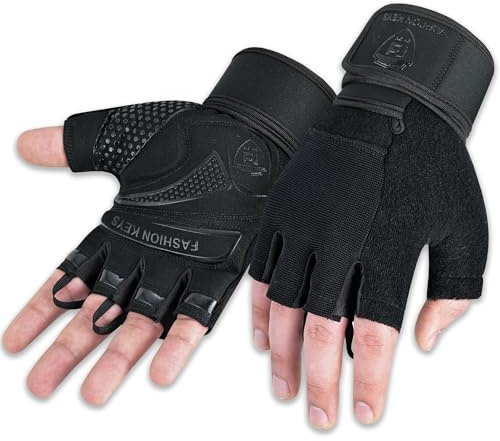 FK by ZM Gym Gloves for Men & Women – Weightlifting, Powerlifting & Fitness Gloves with Wrist Support & Full Palm Stability – Secure Grip for Training, Pull-ups & Strength Workouts