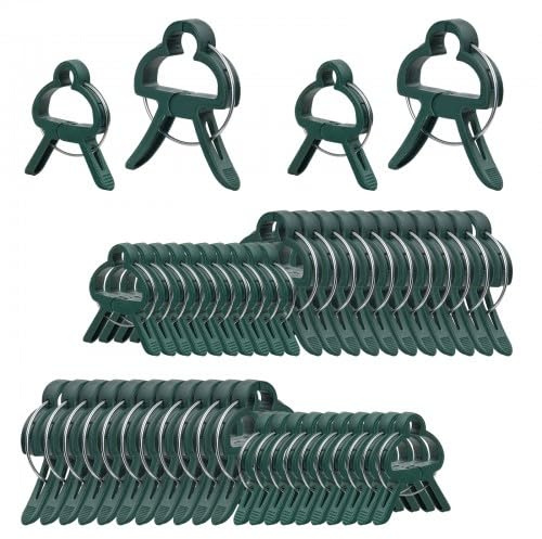 40 Stück Multifunktionale Gartenarbeit Pflanzenklammern und Pflanzenclips Groß, Blumen Klammer, Pflanzenhalter, Pflanzenclips für Kletterpflanzen, Pflanzen Klammern