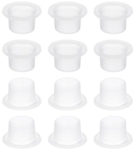 sourcing map 12pcs Faucet Leak Proof Sealing Gasket, Faucet Sealing Gasket, Leak-Proof Silicone Plug, Rubber Pipe Sealing Rings White