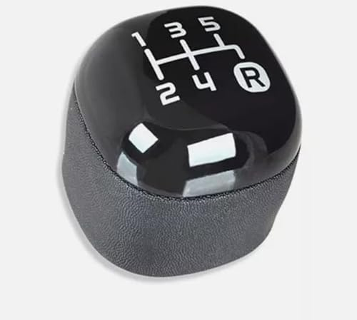 Pomello Manopola Leva del Cambio auto Specifico per Panda modello 312 e 319 a 5 Marce prodotte dal 2012 in poi (N.B. COMPATIBILE solo per Versione a Benzina e Metano) - 6930027-6930025