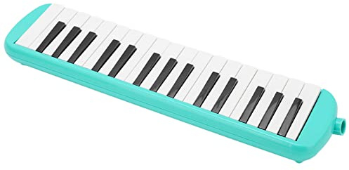 32 Key Professional Air Piano Keyboard Melodica mit Kurzem Mundstück für Musikbegeisterte (Grün)
