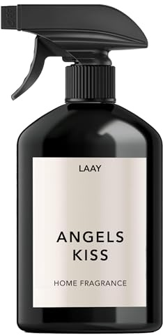 LAAY Rumsspray 500 ml – Angels Kiss – lyxig doft för hemmet varm & sensuell – långvarig luftfräschare för hem hotell & spa – Tillverkad i Tyskland