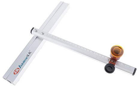 37cm Scale T Glass Cutter with Wheel for Stained Glass and Minerals Cutting