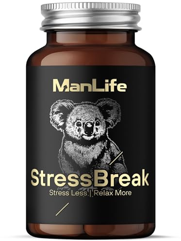 Valériane + ashwagandha + mélisse + passiflore + GABA + L-tryptophane + L-théanine | 90 gélules | StressBreak – ManLife