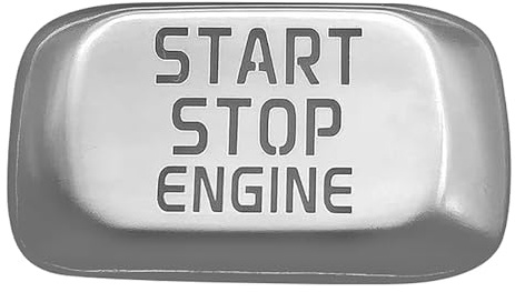 SZTMYVUW Compatibile con Volvo V40 XC60 Pulsante di Avvio Adesivo Decorazione Copertura Trim Keyless Go Motore Avviamento Arresto Pulsante Adesivi di Riparazione