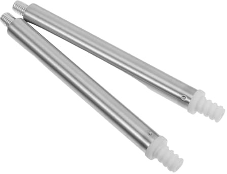 Beaupretty 2 Piezas Poste De Repuesto para Escobilla De Baño De Acero Inoxidable con Rosca Accesorio para Cabezal De Escobilla De Inodoro Varilla Adaptadora para Limpieza Y Mantenimiento