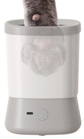 Hundepfotenreiniger, automatischer Pfotenreiniger für Hunde, Anti-Spritz-Design, 2 Geschwindigkeitsstufen, Pflegewerkzeug und Reinigung für Bad, Reisen, Outdoor, Camping, Wandern