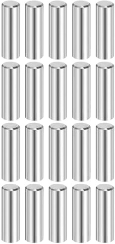 QUARKZMAN 20 Stück Zylinderstifte Rostfrei, 8 mm x 22 mm Spannstift Passstift, 316L Metallstifte Edelstahl, Dübelstifte Bolzen Metall für DIY, Möbel, Bastelprojekte