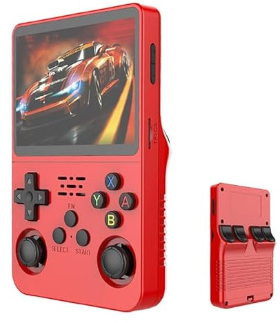 Console de Jeu Portable R36S, 1 Console de Jeu Contient 40 000 Jeux rétro, équipées d'un système Linux Open Source, d'un écran IPS de 3,5 Pouces et d'une Batteries de 3 500 mAh