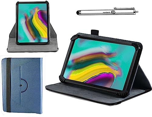 Navitech Blue Case With 360 Rotational Stand & Stylus Compatible With Lenovo Tab M8 2nd Gen Android 8 Tablet