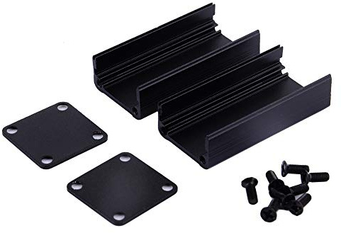 Gehäuse aus extrudiertem Aluminium, elektronisches Kühlgehäuse, Leiterplatte, DIY-Box, hochwertig, leicht, langlebig, sandgestrahlte Oberfläche für elektronische Projekte,