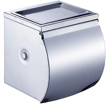 MVNOIRE Stainless Steel Toilet Tissue Boxes Paper Box Holder Waterproof with Ashtray Volume Feeder